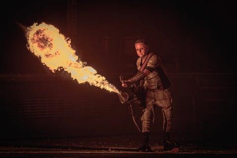 Rammstein on stage, 02 JUN 2023