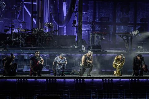 Rammstein on stage, 02 JUN 2023