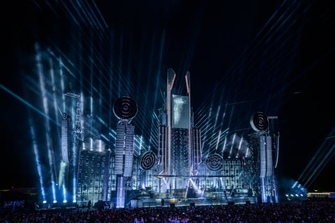 Rammstein on stage, 02 JUN 2023