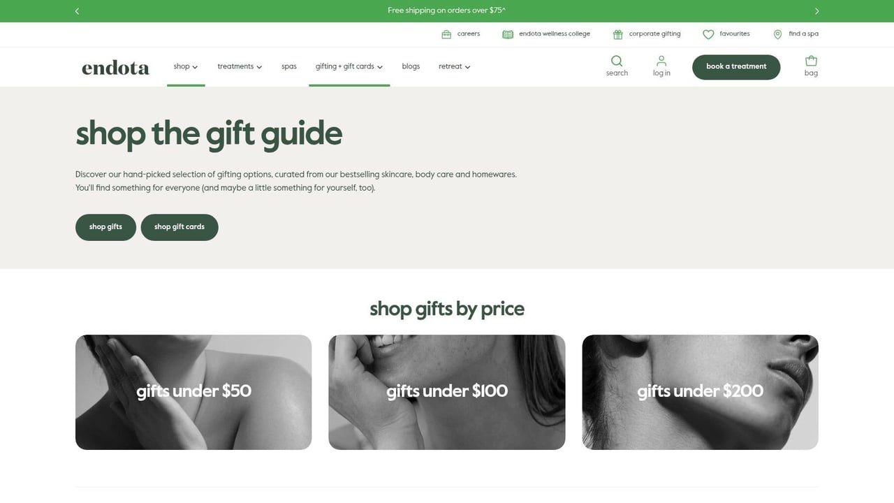 endota spa e-Gift Card