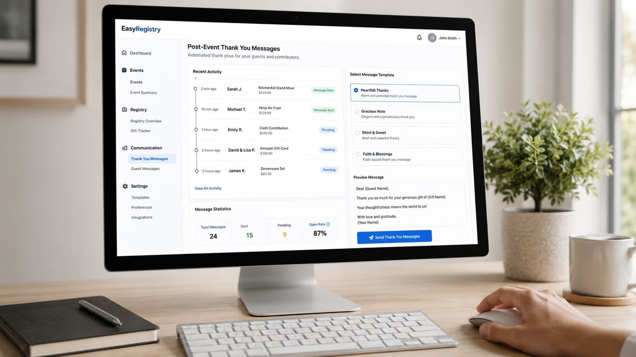 Screenshot from https://easyregistry.com.au/dashboard/thank-you-tracker