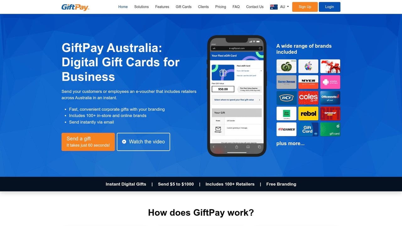 GiftPay (AU Business eGift Cards)