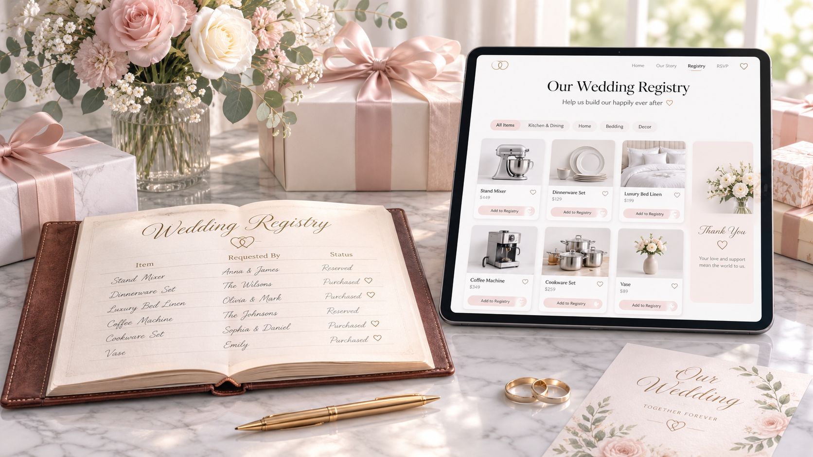 Cover Image for Wedding Registry Book Guide: Create Yours for 2026