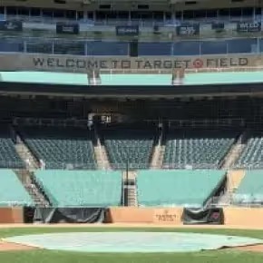 Minnesota Twins custom parabolic microphone enclosure at Target Field