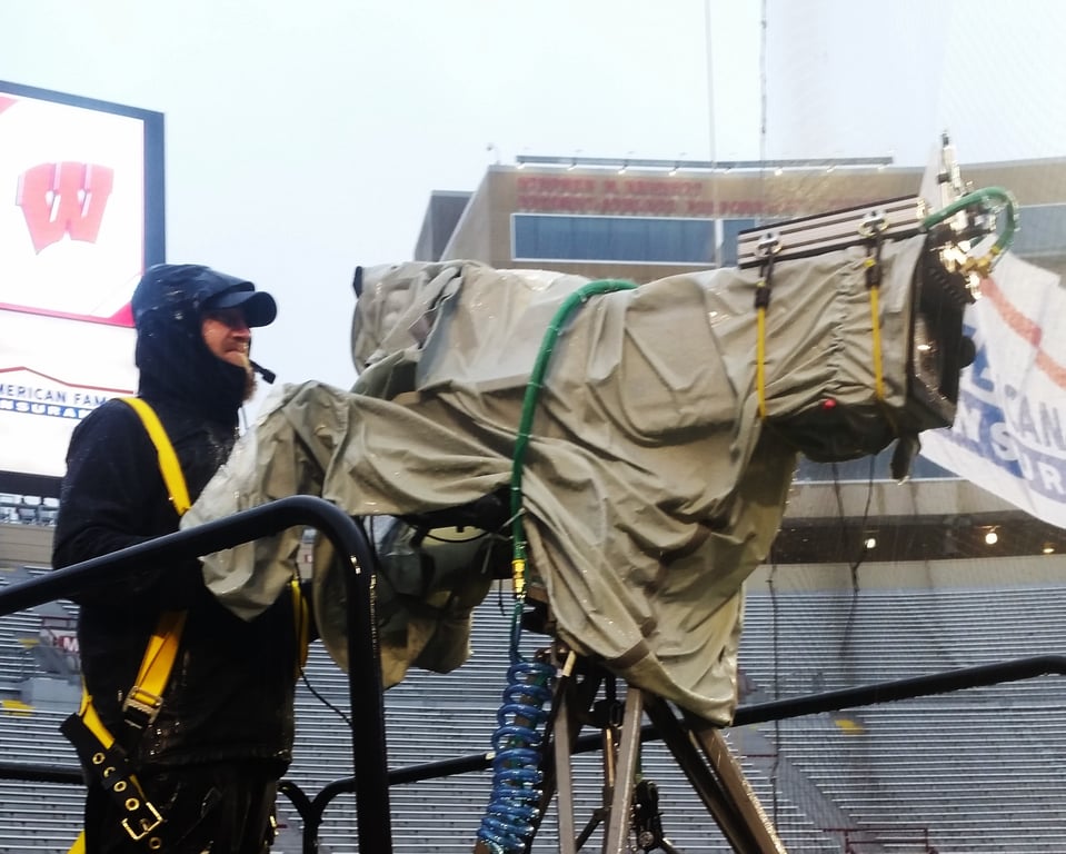Klear Shot lens cleaning system at Citi Field