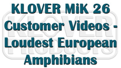 Loudest European Amphibians