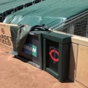 Minnesota Twins custom parabolic microphone enclosure at Target Field