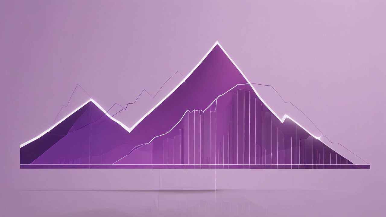 Digital illustration representing upward financial growth and data trends, reflecting ADP's strong earnings performance and strategic initiatives in Human Capital Management (HCM).
