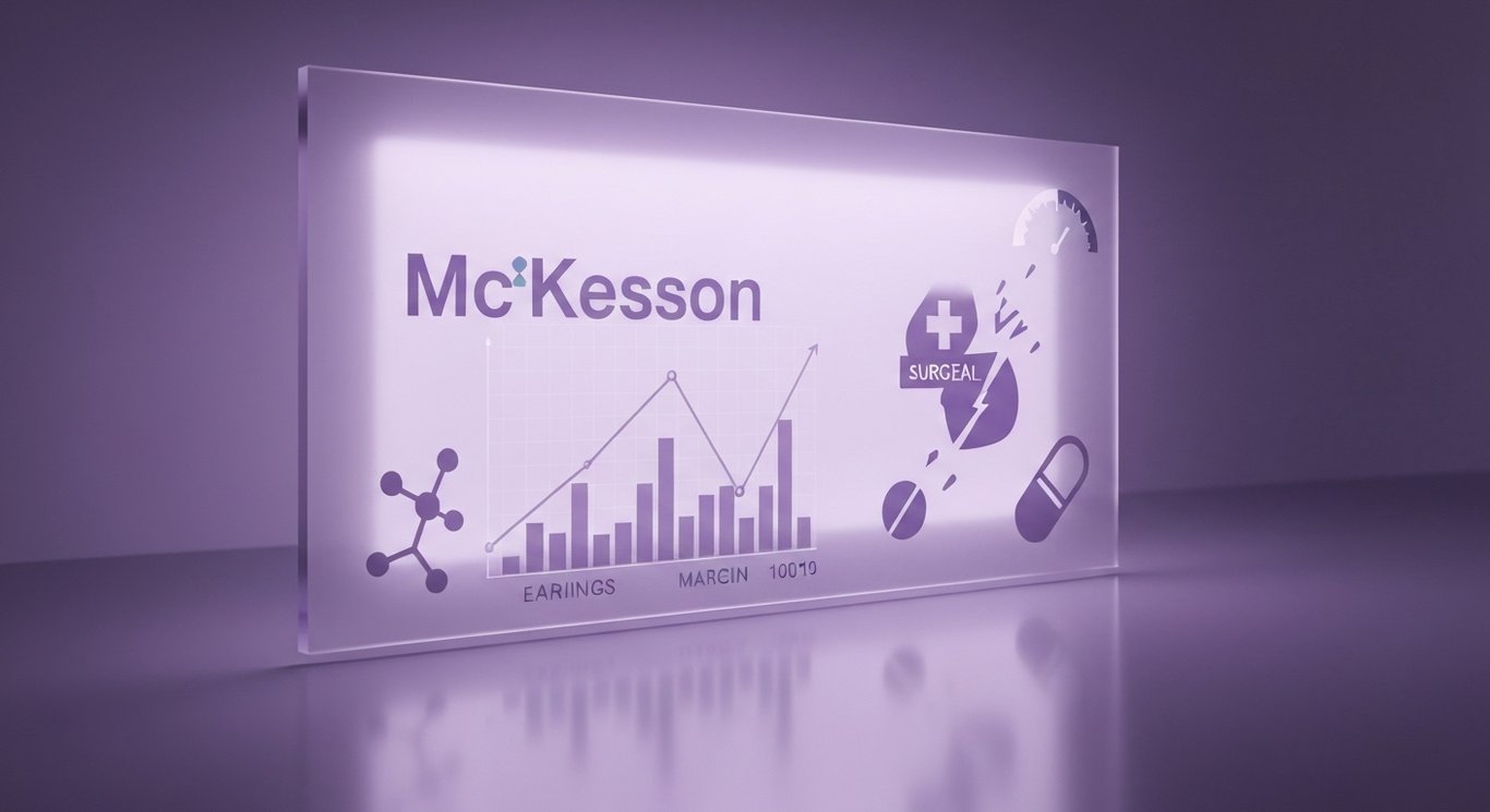 McKesson Q1 FY2026 earnings analysis highlighting guidance disconnect, margin pressures, GLP-1 impacts, Medical-Surgical spin