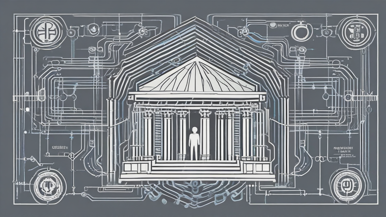Header image symbolizing JPMorgan's strategic partnership with Coinbase, depicting the convergence of traditional banking and digital finance through blockchain integration, highlighting financial innovation and growth.