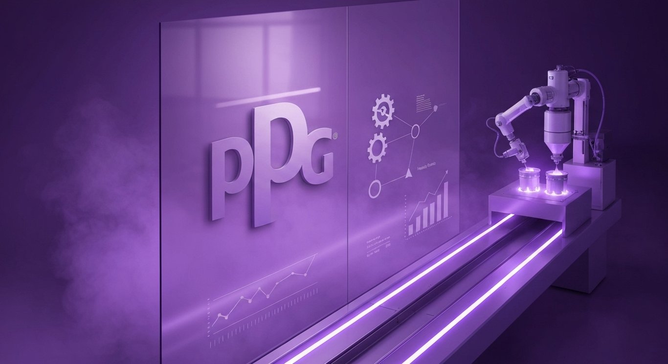 PPG Industries strategy analysis with cost savings, strategic acquisitions, MoonWalk paint automation, profitability and市场份额增
