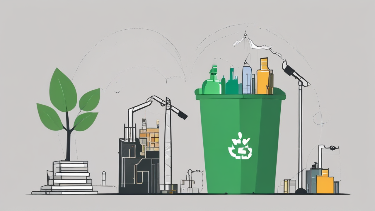 Header image for article analyzing Republic Services (RSG) Q1 2025 earnings, covering waste management market, advanced recycling investments, and financial performance.