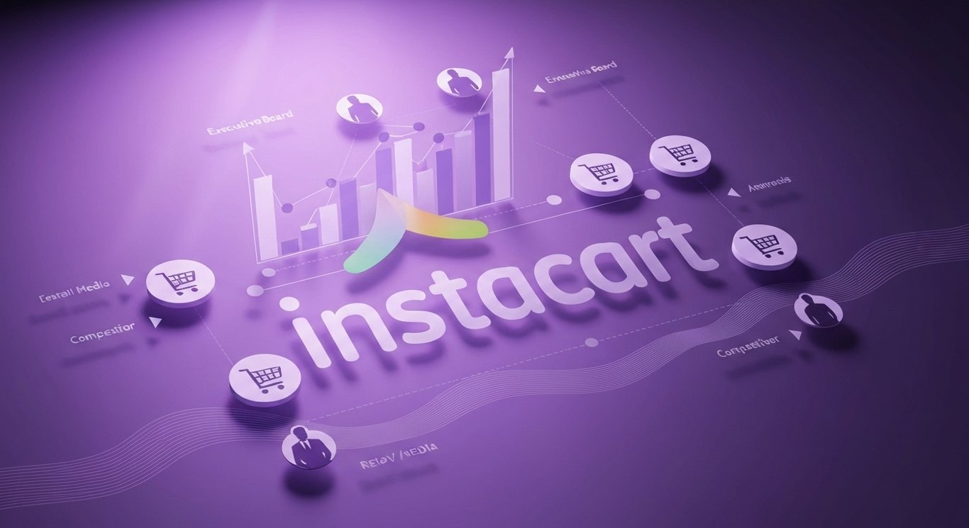 Instacart Q2 earnings and retail media growth with strategic board additions, competitive stance against Amazon, evolving con