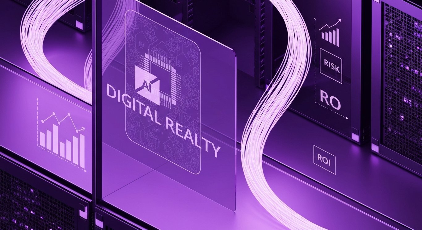 Digital Realty AI infrastructure strategy with data center REIT positioning, financial impacts, and competitive risks visual,