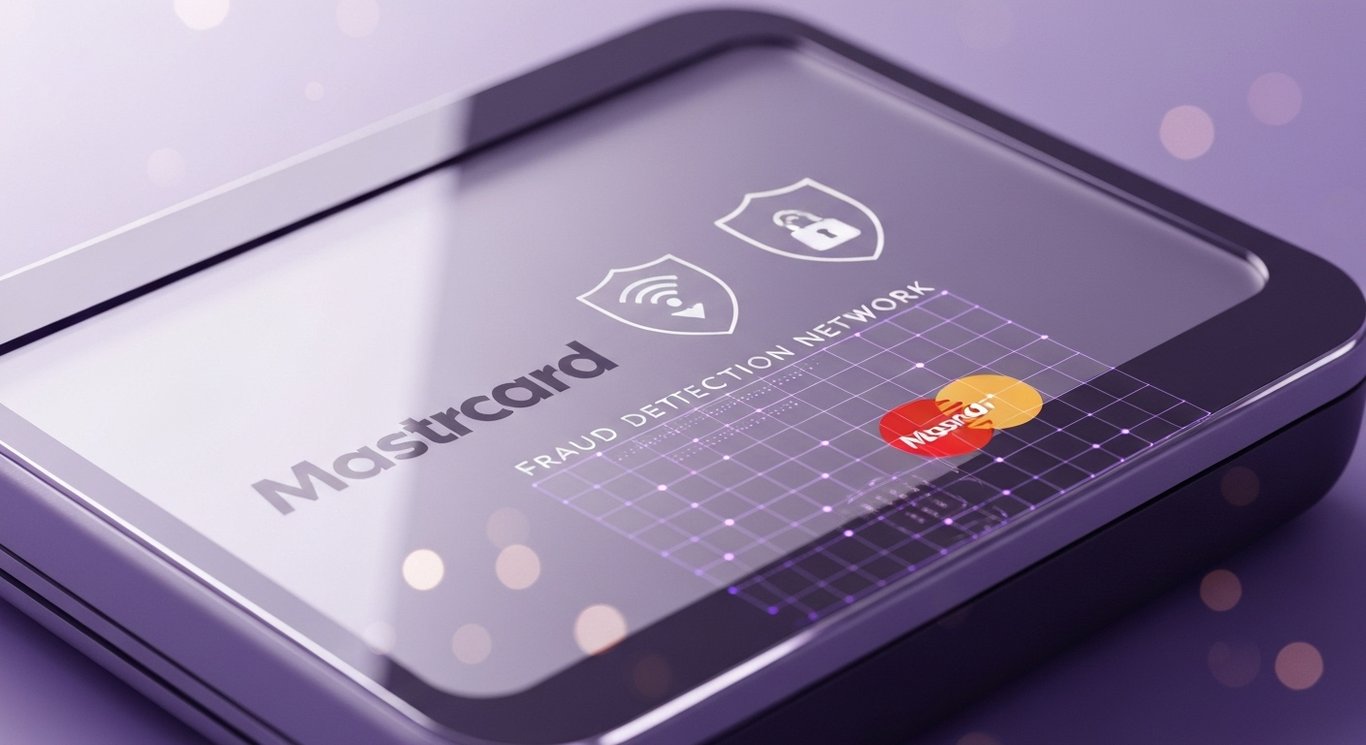 Mastercard AI payments image showing agentic commerce, smart authorization, and fraud prevention in a secure ecosystem