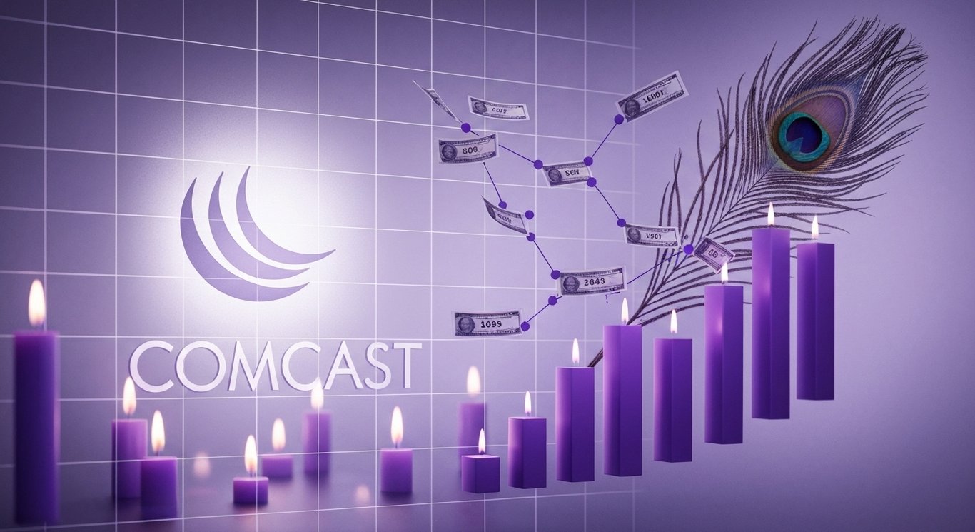 Comcast undervaluation with strong free cash flow, Versant spinoff, and Peacock streaming strategy visualized for investors