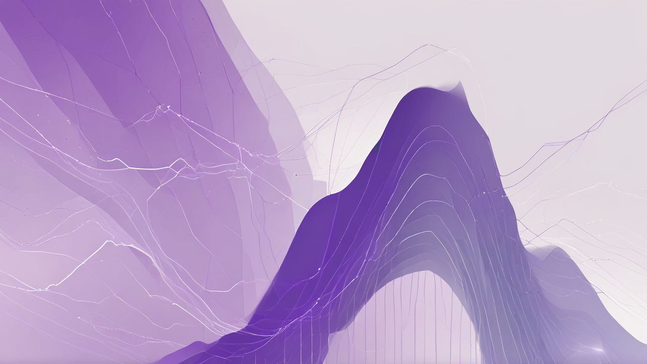 Abstract visualization of financial data and AI integration, representing Moody's strategic focus and performance.