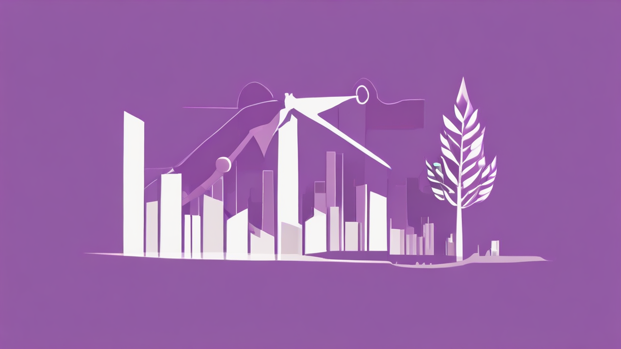 Graphic representing Republic Services financial growth alongside environmental sustainability symbols, reflecting earnings performance and strategic investments in renewable energy and recycling.