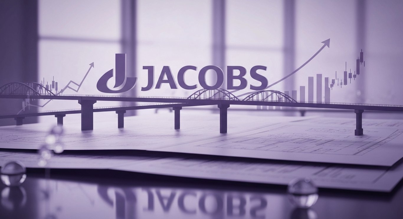 Jacobs earnings and EPS growth visualization with infrastructure backlog, IIJA drivers, and NVIDIA AI partnership insights