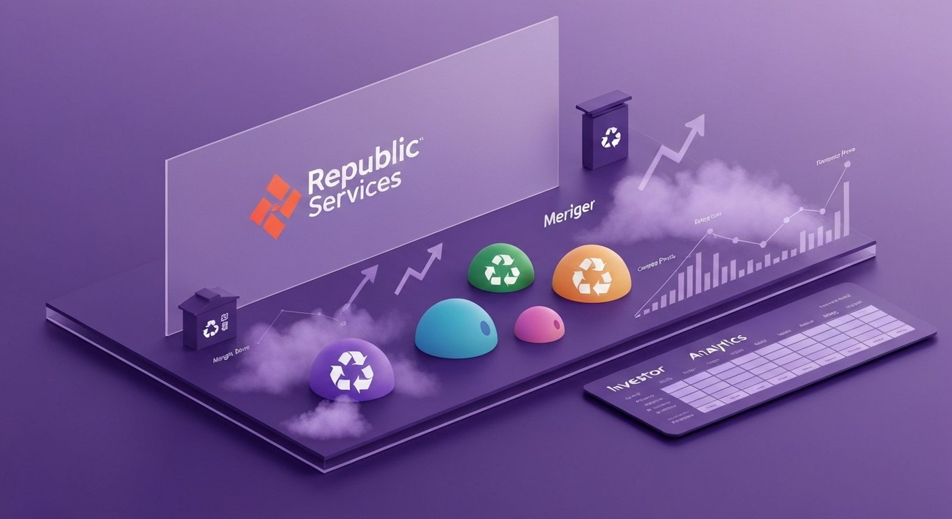 Republic Services Q2 2025 earnings analysis highlighting margin expansion, RNG investments, acquisition impact, and commodity