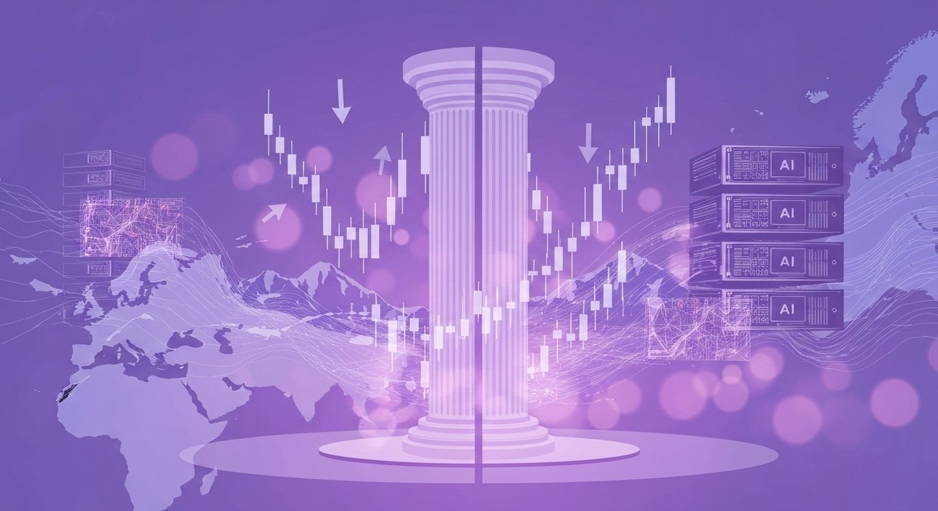 Market outlook on Fed Jackson Hole signals, recession risks, Europe geopolitics, AI infrastructure growth, and bifurcated s