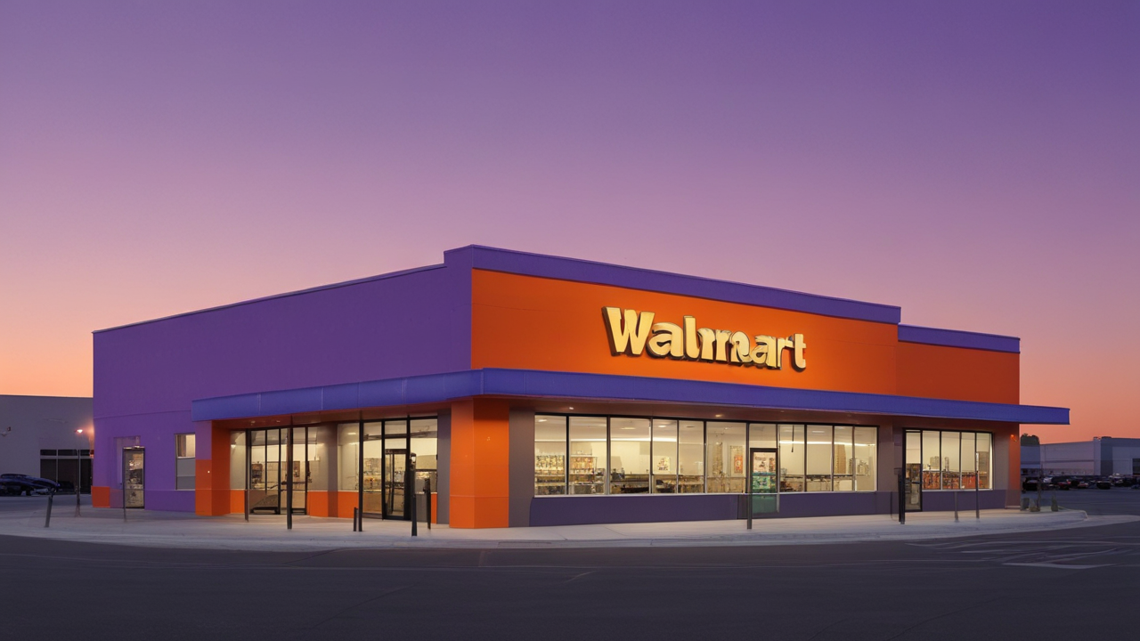 Walmart store at dusk: Analysis of strategic partnerships, metaverse investments, and FY26 guidance.