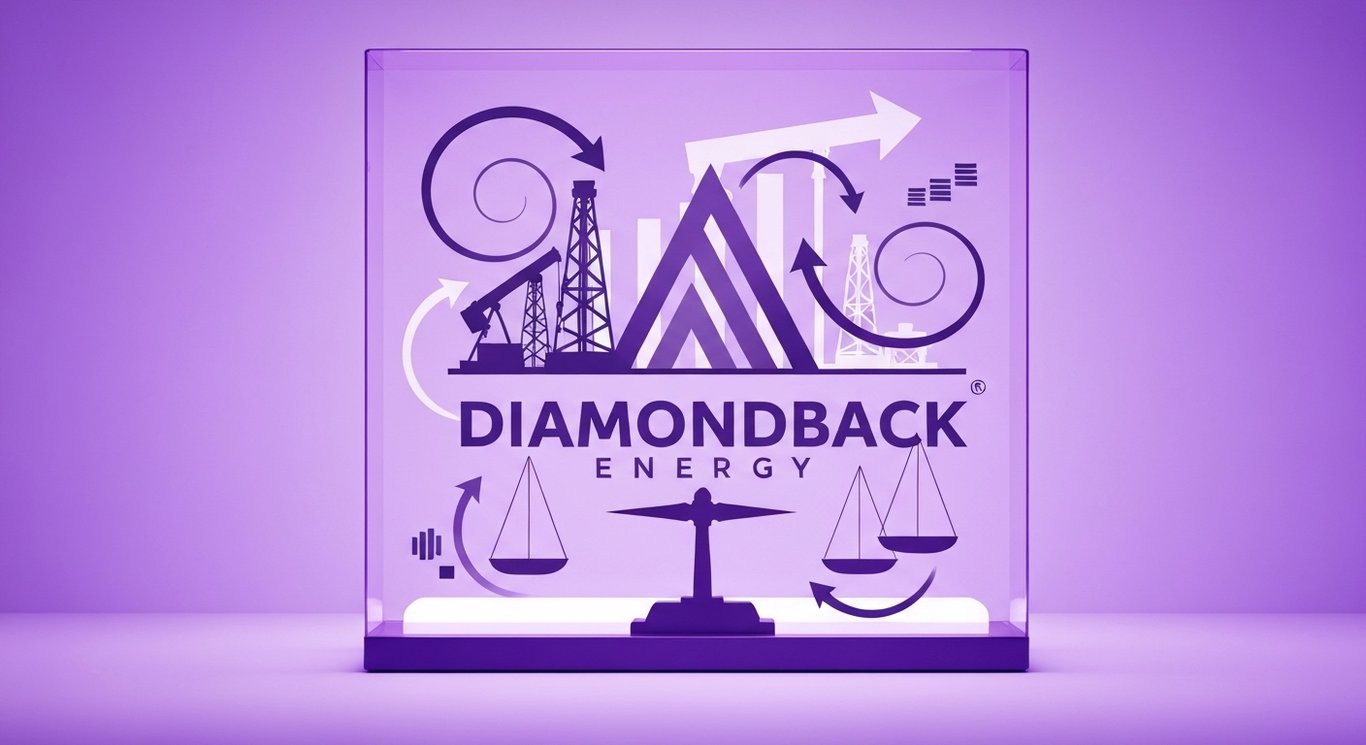 Diamondback Energy debt reduction via midstream divestitures and Permian Basin acquisitions, targeting 1.0 leverage