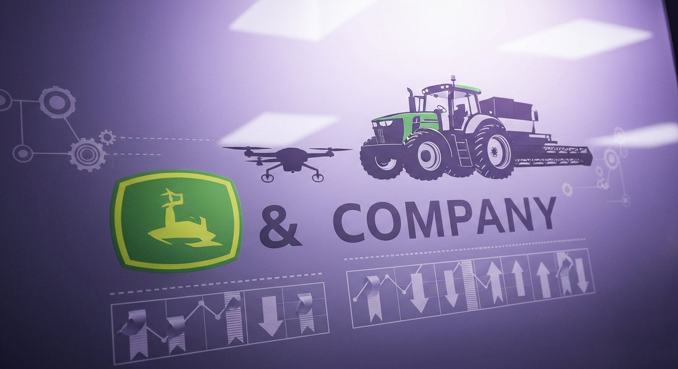 Deere & Company earnings resilience with cost control, precision agriculture strategy, and supply chain themes in purple