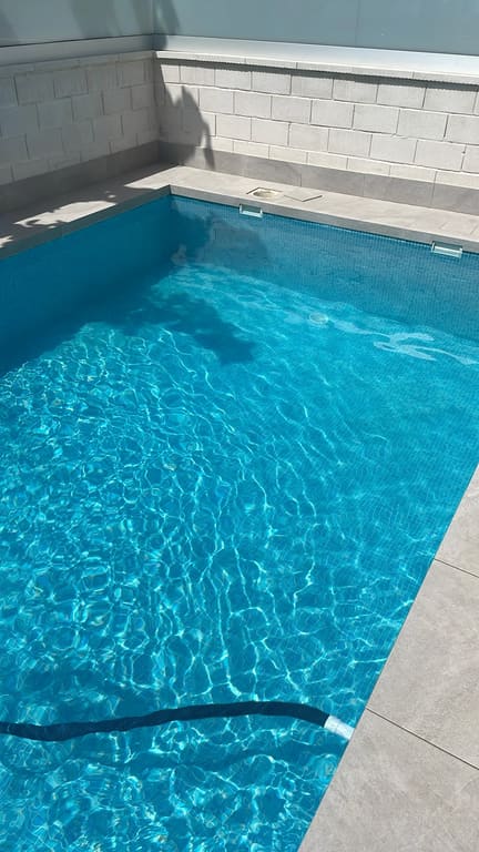 Pool left clean and clear