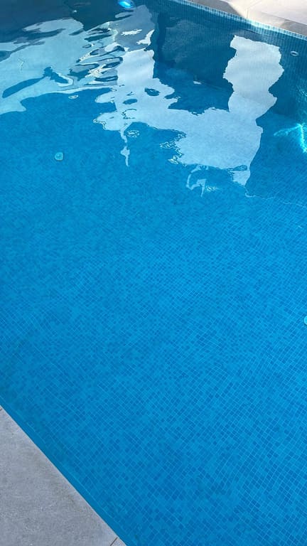Pool left clean and clear