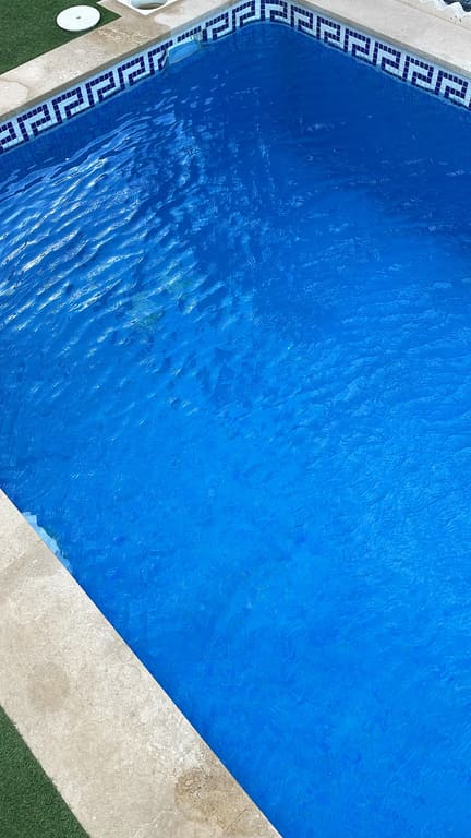 Pool left clean and clear