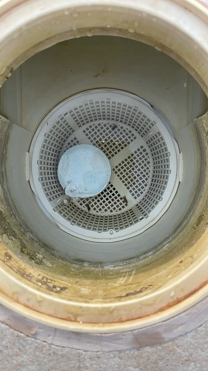 After: Skimmer basket cleaned and clear