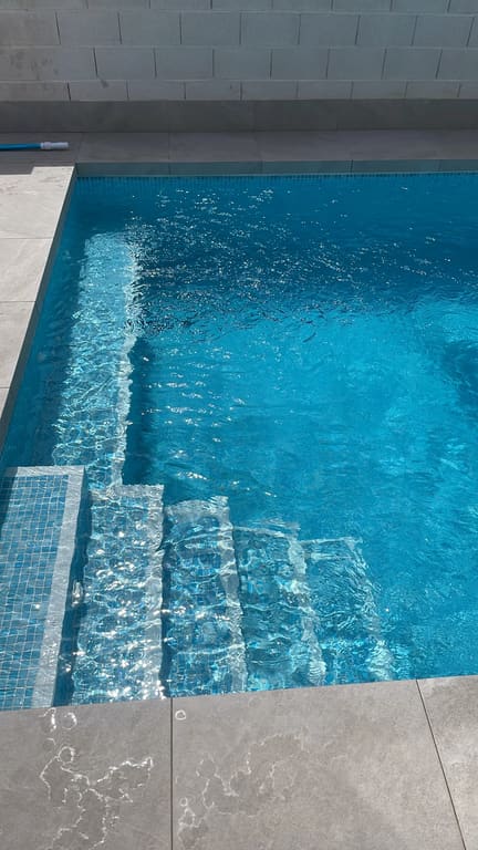 Pool left clean and clear
