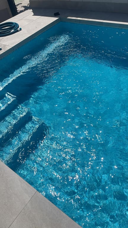Pool left clean and clear