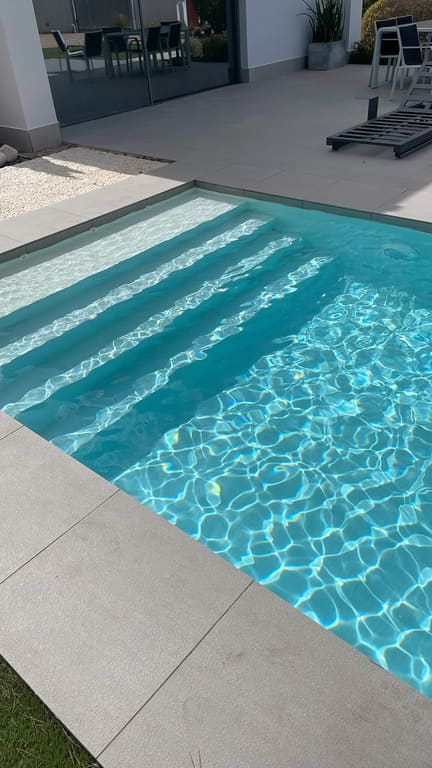 Pool left clean and clear