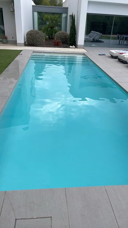 Pool left clean and clear