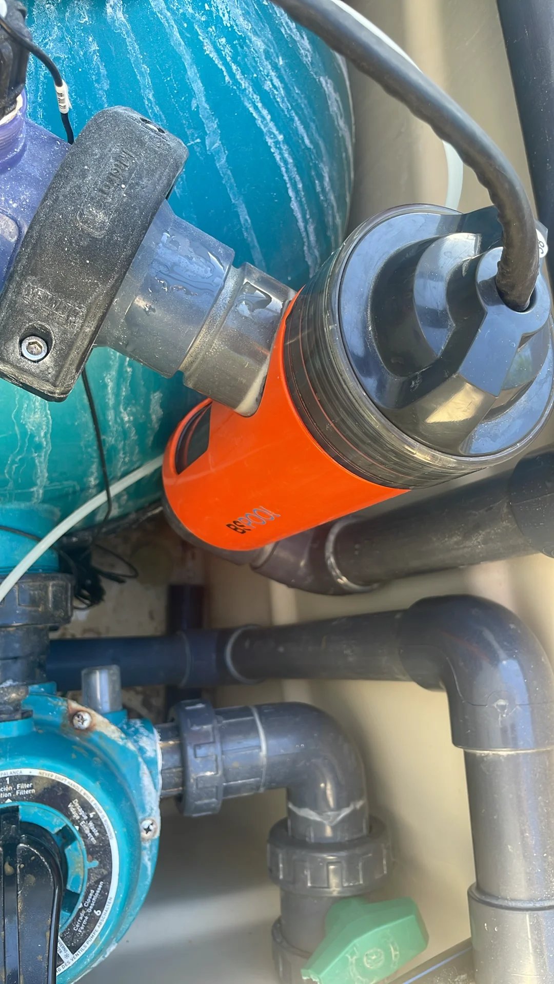 Salt cell reinstalled in plumbing