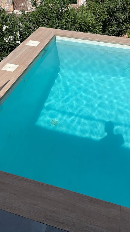 Pool water left clean and clear