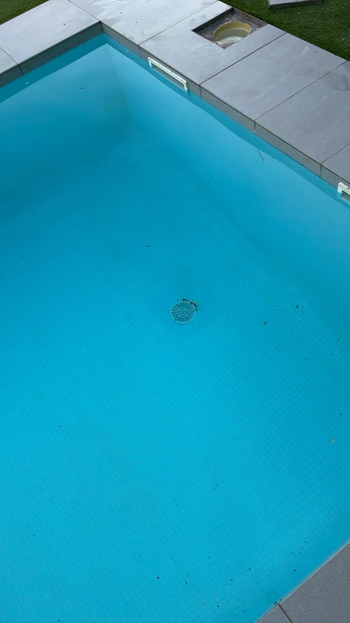 After: Service complete, pool crystal clear
