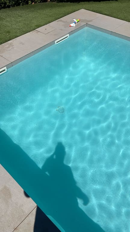 Pool left clean and clear