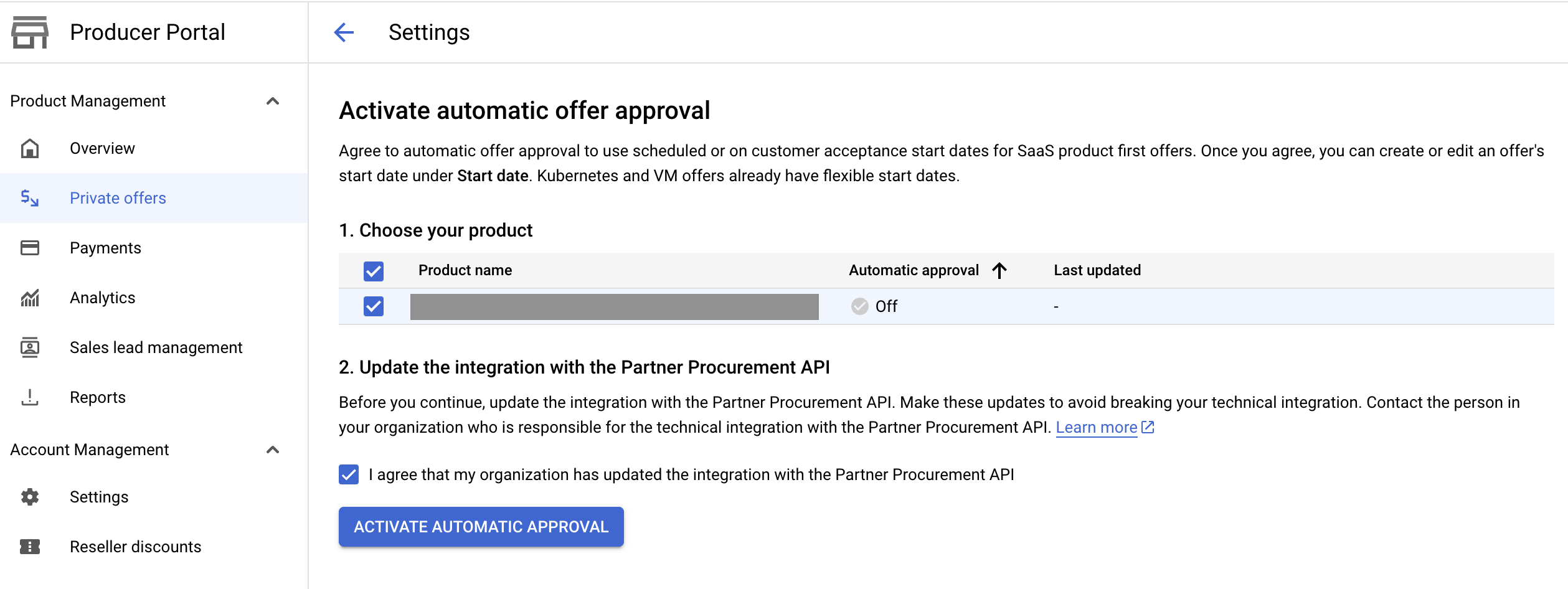 Automatic Offer Approval