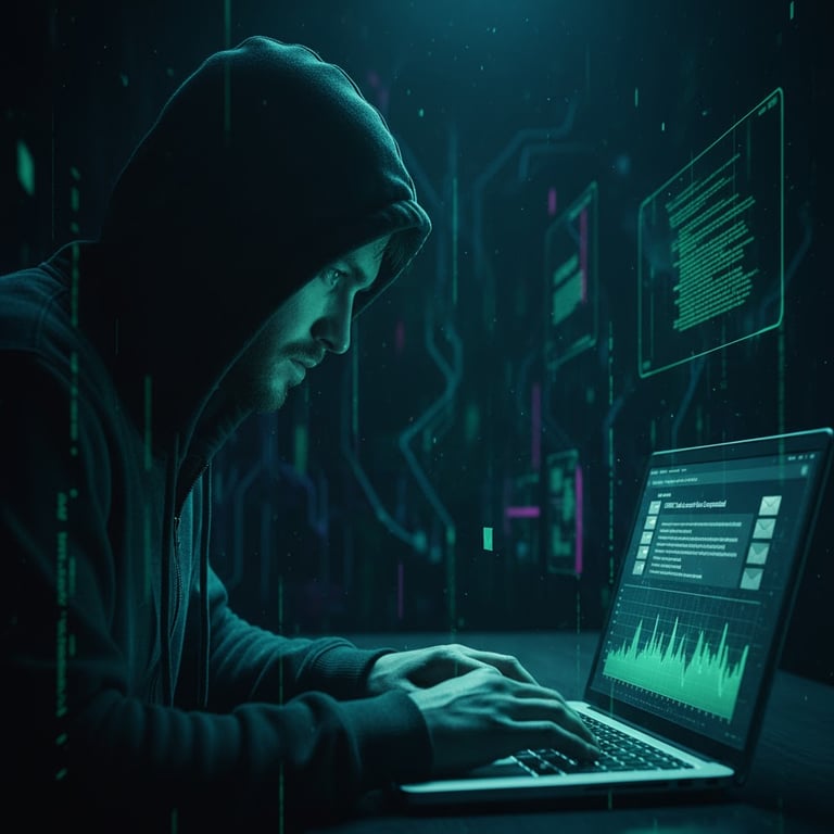 Illustration showing protection from phishing attacks