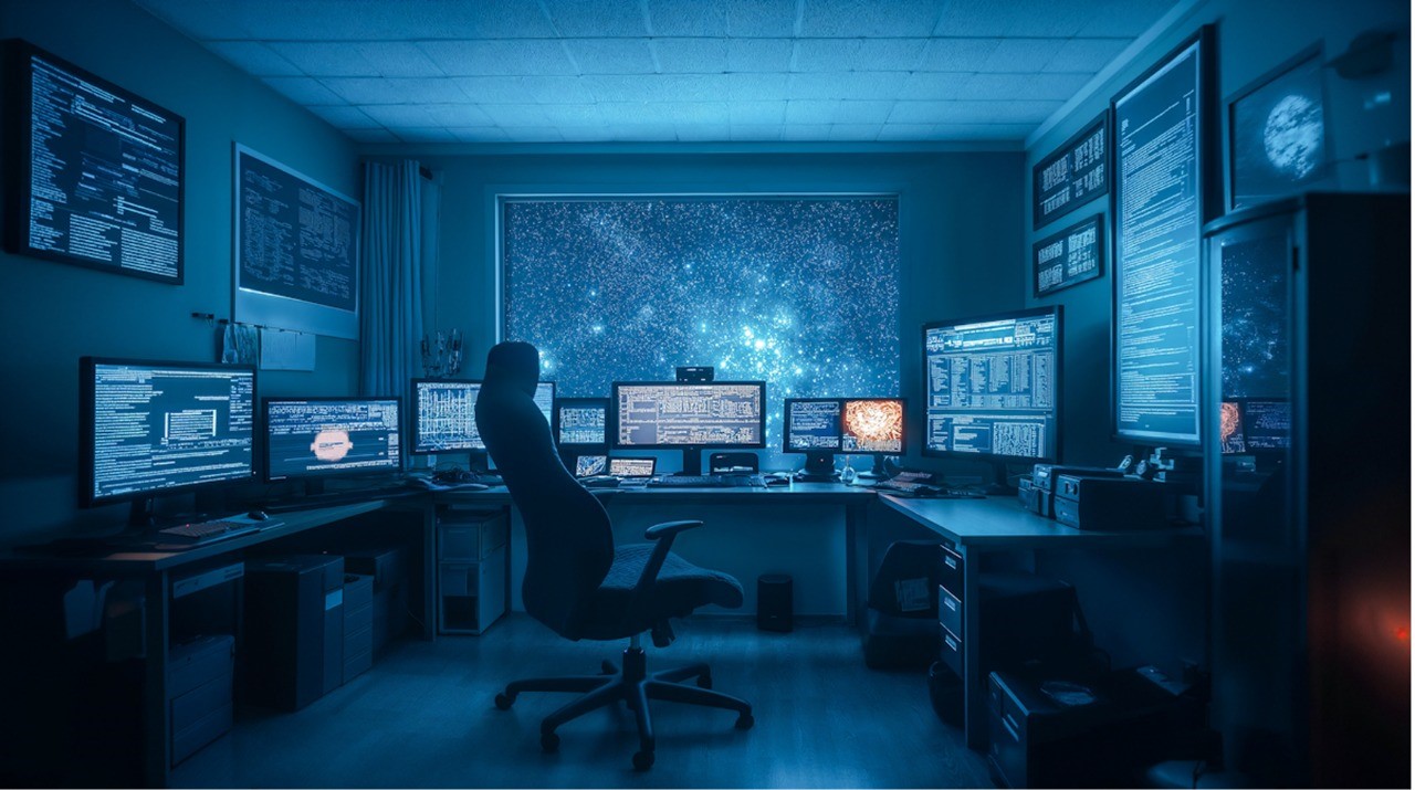 SOC analysts working on cybersecurity monitoring