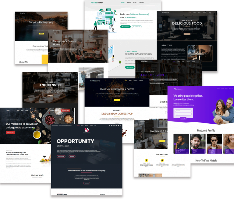 build websites easily with nest nepal pre built web templates