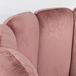 Židle petalo velvet růžová
