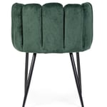 Židle petalo velvet zelená