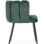 Židle petalo velvet zelená