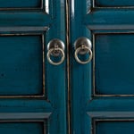 Příborník jinan 4 dveřový modrý 133 x 82 cm