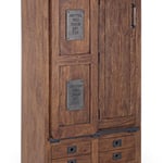 Skříň jupiter 2 dveře - 2 zásuvky 89 x 163 cm hnědá