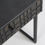 Noční stolek dorset černý 50 x 55 cm